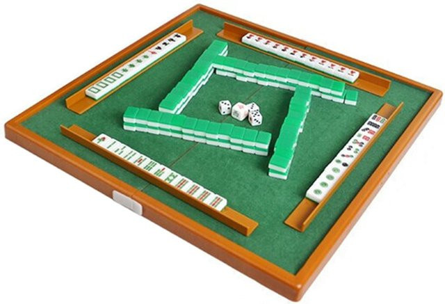 Toys Arts Mini-Mahjong-Set, grün, Familienspiel - Bild 1