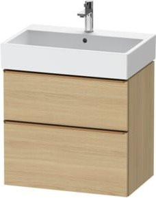 Duravit Waschtischunterschrank D-Neo Wandmontage in Beige und Weiß, B/T/H: 68,4 x 44,2 x 62,5 cm - Bild 1