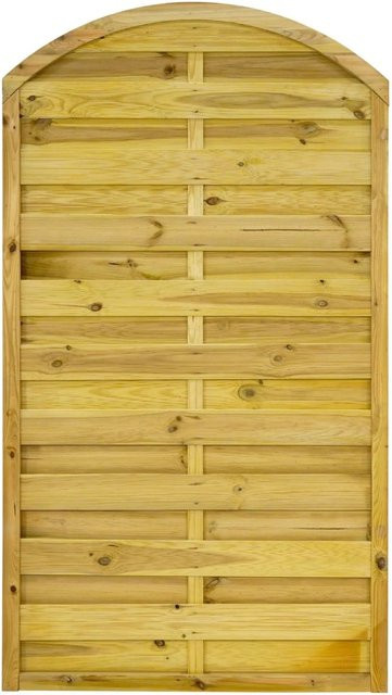 GartenLand Dichtzaun VARIO Gebogen aus Kiefernholz in Grün, blickdicht, B/H: 100 x 180 cm, kesseldruckimprägniert - Bild 1