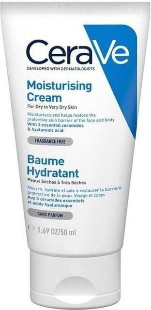 CeraVe Balsam für Gesicht und Körper, 50 ml, mit Hyaluronsäure, Trockene Haut - Bild 1