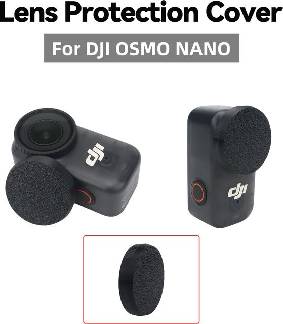 DJI OSMO NANO Objektivschutzhülle aus weichem Gummi, kratzfest und sturzsicher, Schwarz - Bild 1