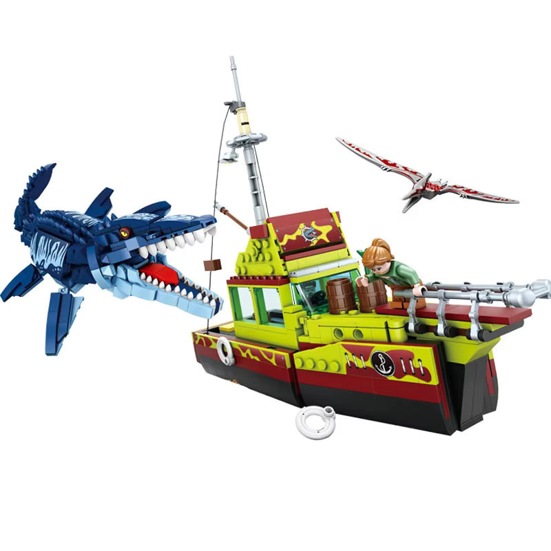 Kreative Ideen Dinosaurier-Schiff, Baustein-Set, Ozean-Erkundungsmodell - Bild 2