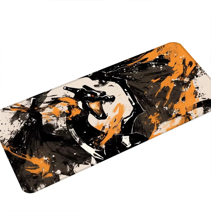 Bandai Charizard Pokemon Mauspad XXL Erweiterte Gaming-Schreibtischunterlage in Multicolour mit HD-Druck - Bild 2