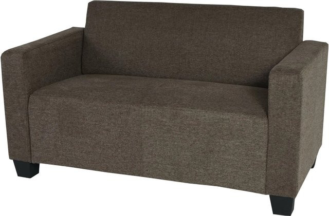 MCW 2er Sofa Lyon in Braun aus Stoff und Textil mit Holzrahmen - Bild 2