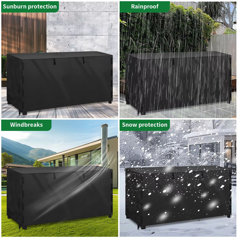 Wasserdichte Brennholz-Abdeckung aus Oxford-Stoff für den Außenbereich, wetterfeste Holzstapel-Abdeckung für Garten und Patio - Bild 6