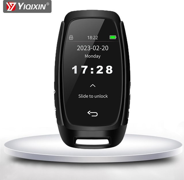 YIQIXIN Universal Smart LCD Autoschlüssel CF920 mit Keyless Go und Remote Funktion in Schwarz für Audi, Ford, Mazda, Toyota und Porsche - Bild 1