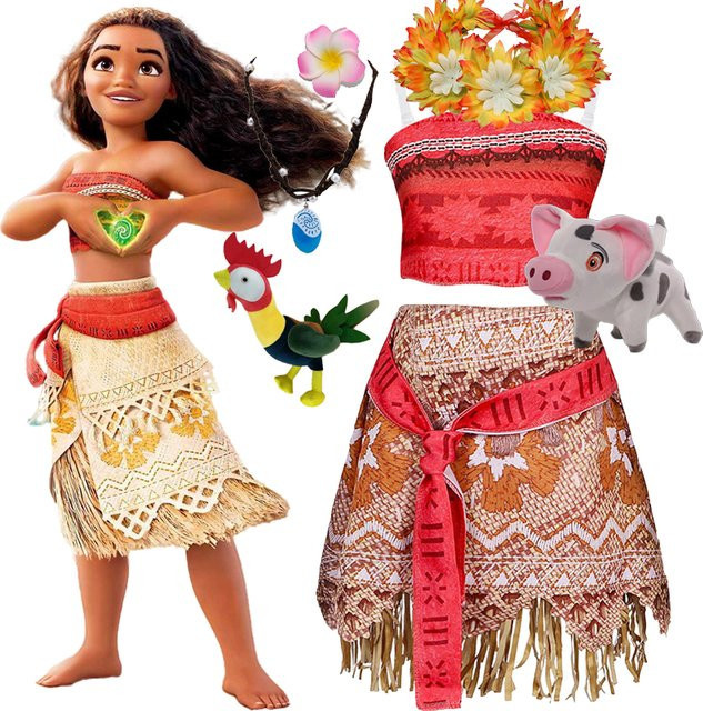 Disney Moana Mädchen Cosplay Outfit, Plüsch / Textil - Bild 1
