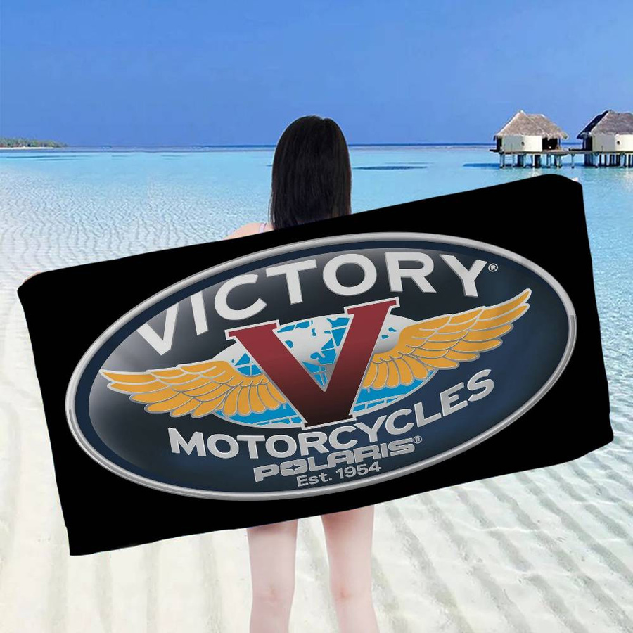 V-Victorys Motorräder Racing Mikrofaser Strandtuch, schnelltrocknend und saugfähig, Multicolor, B: 30 cm, H: 60 cm - Bild 4