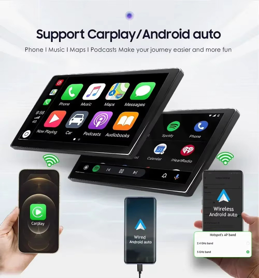 Android Autoradio mit Apple CarPlay, GPS und 4G-LTE für Opel Corsa C, Signum, Vivaro, Astra H, Corsa D, Zafira, Tigra Twintop in Schwarz und Silber - Bild 3
