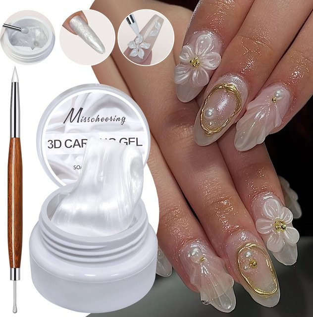 Misscheering Nagellack Gel, Weiß, Satin, Unisex - Bild 1
