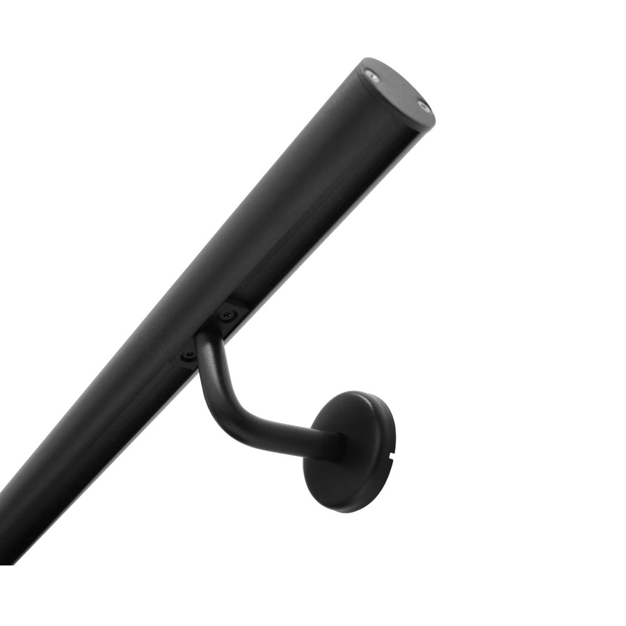 Kordo Wandhandlauf-Set aus Aluminium in Schwarz mit ovalem Profil - Bild 2