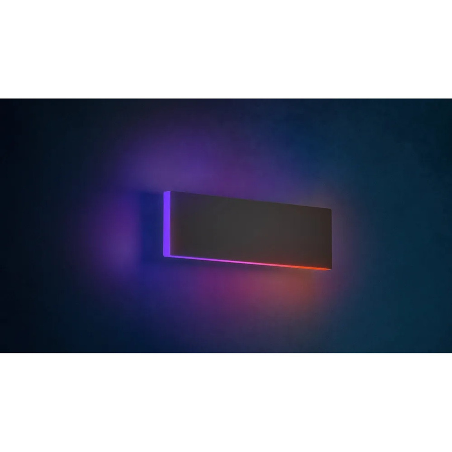 Eglo LED Wandleuchte RGBIC 1-flammig 8,2 W mit Fernbedienung in Schwarz-Weiß - Bild 2