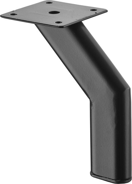 Hettich Möbelfuß Lipsia aus Stahl in Schwarz Matt, Höhe: 15 cm - Bild 1