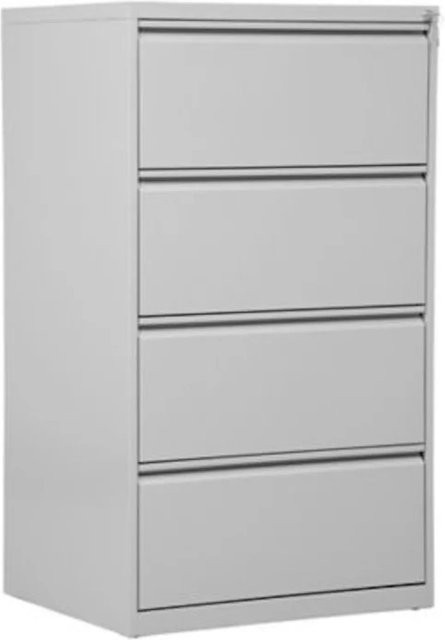 PROREGAL Hängeregistraturschrank Mare mit 4 Schubladen aus Metall in Grau, H x B x T: 132 x 76 x 62 cm - Bild 1