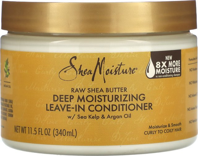 SheaMoisture Leave-In-Conditioner, Arganöl, 340 ml, lockiges Haar - Bild 1