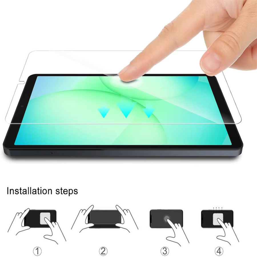 2 Stück Samsung Galaxy Tab A9 A11 8,7 Zoll Displayschutzfolie aus 9H gehärtetem Glas, transparent - Bild 3