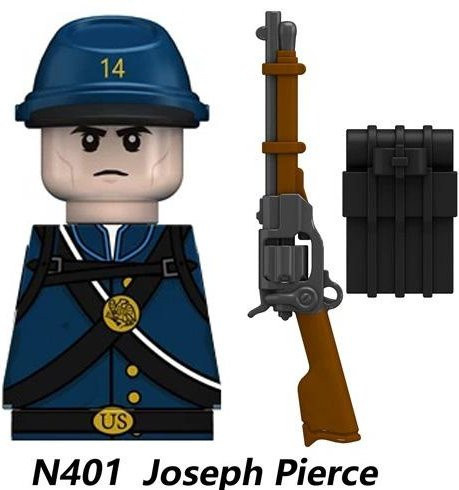 BRICKPANDA MOC Amerikanischer Bürgerkrieg Soldaten Figuren, Bausteine, ab 6 Jahren - Bild 1