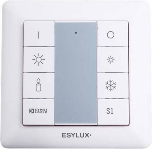 ESYLUX Tasterschnittstelle Push Button EC10430930 in Weiß mit 8xDALITW als Scene Controller - Bild 1