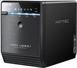 FANTEC QB-35U31 Externes Festplatten-Array mit 4 Schächten, SATA-600, USB 3.1 Gen 2 und USB-C, Schwarz - Bild 1