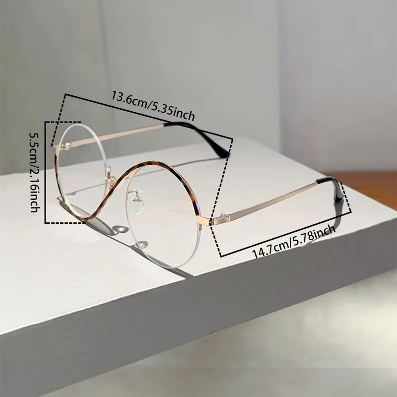 KAMMPT Korrektionsbrille Halbrand, Rund, Metall, Rosa, Damen, Blaulichtfilter - Bild 2