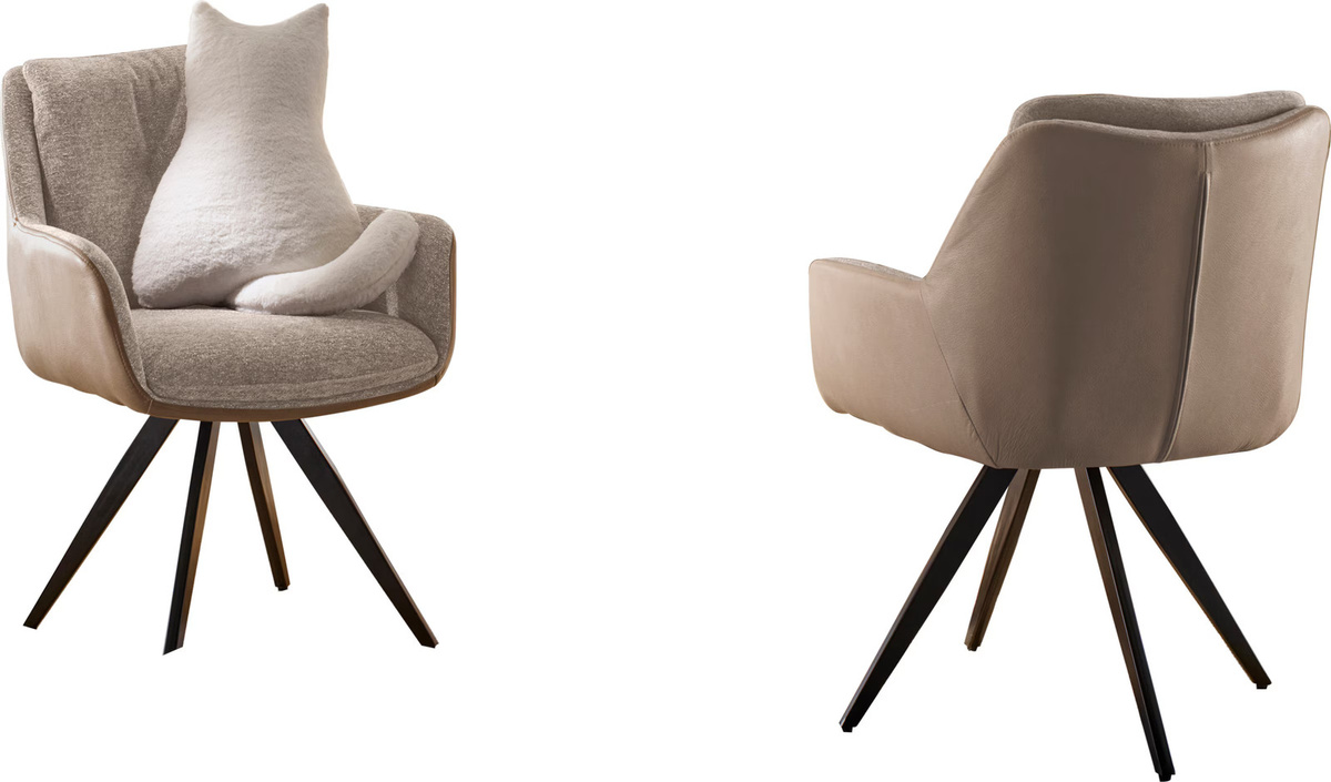Heine Home Kissen in Katzen-Form aus Faux Fur mit Schaumstoff-Füllung, Beige/Offwhite, Breite: 44 cm - Bild 2