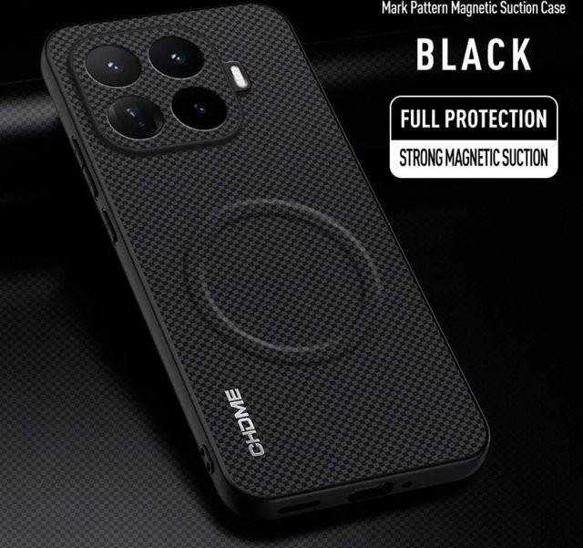 Xiaomi Handyhülle mit MagSafe Magnetfunktion und mattem Anti-Fingerprint-Finish in Schwarz oder Braun für Xiaomi 17T Pro 15T 14T Pro Max Ultra - Bild 1