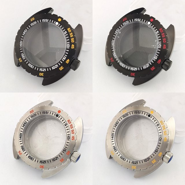 OUMASHI Uhrengehäuse Edelstahl, silberfarben, 42,8 mm, Herren - Bild 1
