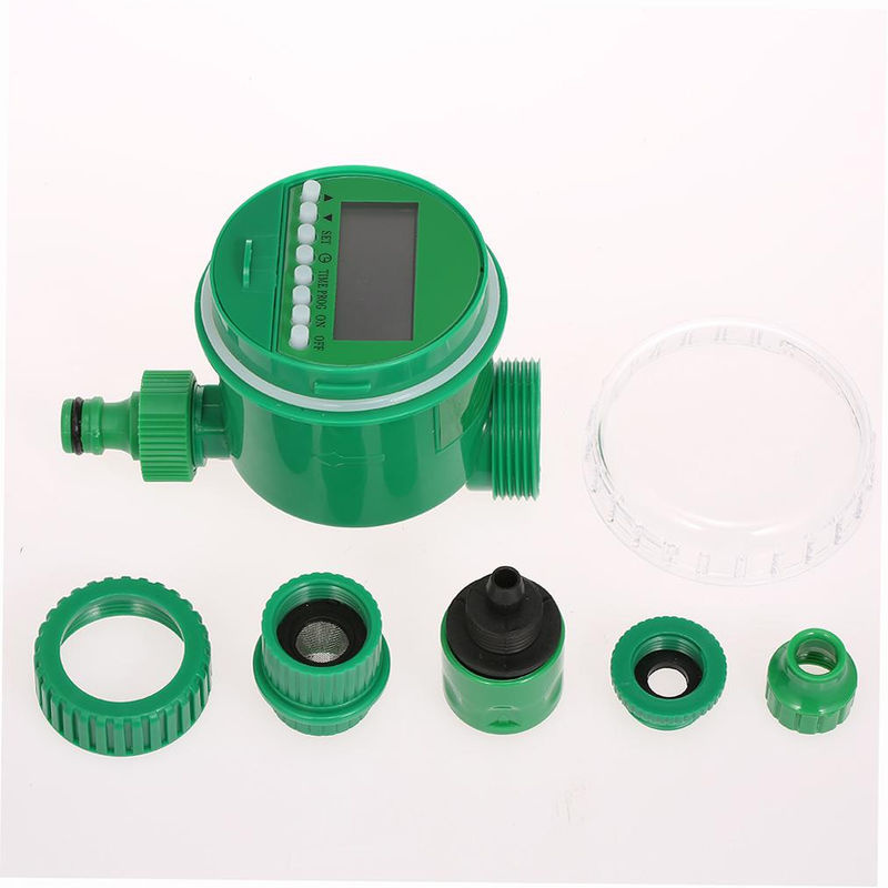 TOMTOP JMS Programmierbarer Schlauch-Wasserhahn mit LCD-Bildschirm und Timer, Grün, 3/4 Zoll und 1/2 Zoll Anschluss - Bild 5