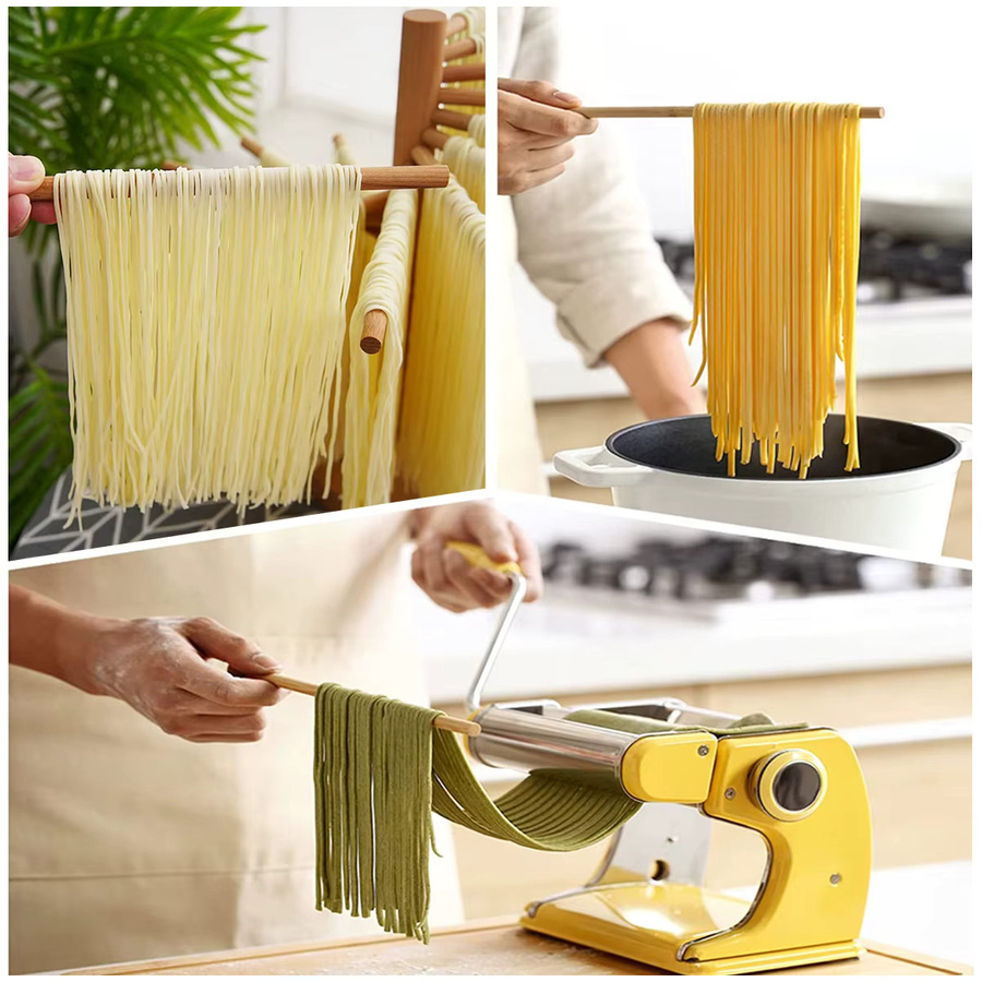 Willstar Faltbares Nudelholz zum Trocknen von Pasta und Spaghetti, Rund, Braun, Höhe: 33,0 cm, Breite: 16,0 cm - Bild 6