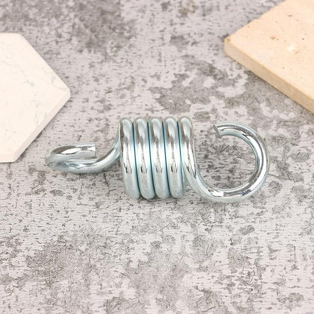 Paddya Stahlhängematten-Zugfeder aus galvanisiertem Stahl für Schaukelstühle, Grau/Silber, Tragkraft 227 kg - Bild 1