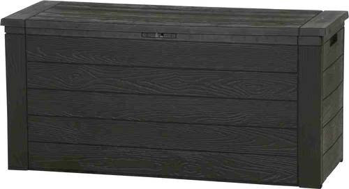FUNSTAR Woody 2025 Auflagenbox aus Kunststoff in Anthrazit mit Holzoptik, B/T/H: 120 x 58 x 58 cm - Bild 1