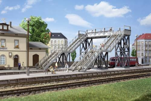 Auhagen H0 Fußgängerbrücke Modellbau B/H/L: 175 x 120 x 205 mm - Bild 1