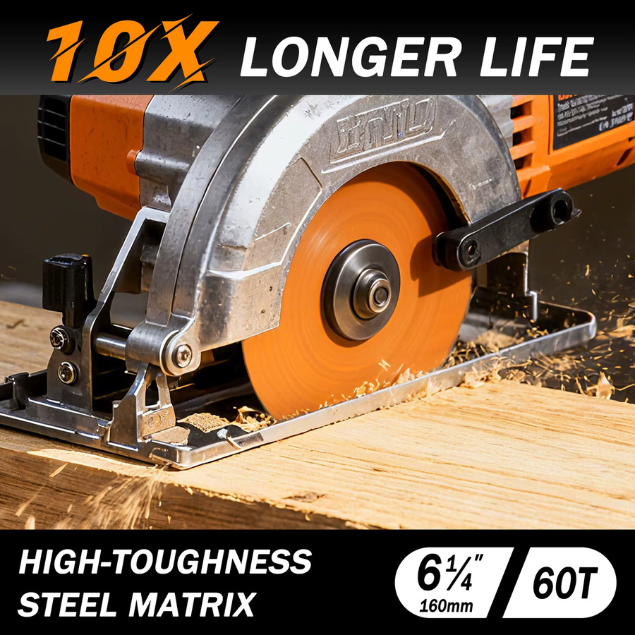 HAPU TCT Holzschneidblatt für Kreissägen und Gehrungssägen mit 60 Zähnen, Durchmesser: 165 mm, Bohrung: 20 mm - Bild 2
