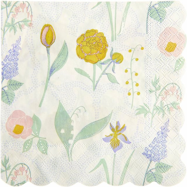 Rico Design Servietten Blumenwiese Multicolour 20 Stück B: 32,5 cm x T: 32,0 cm x H: 0,2 cm - Bild 1