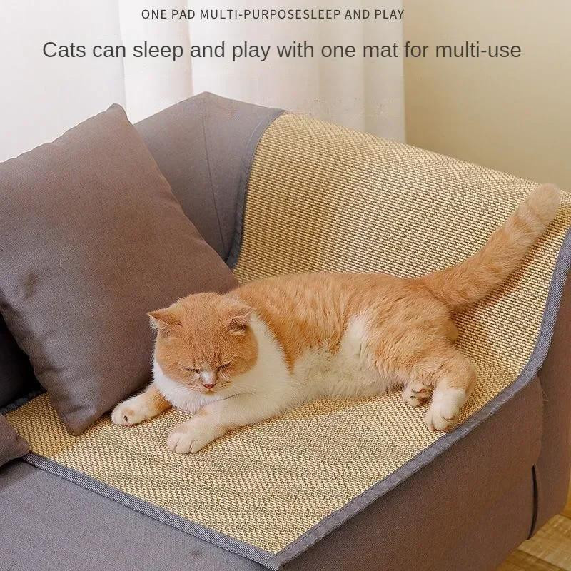 Yiran Furniture Kratzmatte aus Bambus für Katzen in Beige, B/H: 40 x 60 cm - Bild 2