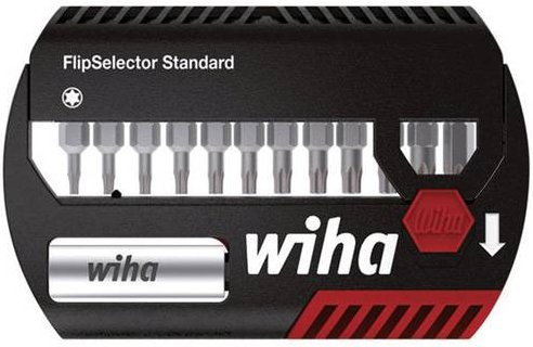 Wiha Bit-Set FlipSelector Standard 13-teilig mit magnetischem Universalhalter und praktischer Box, TX 25 mm - Bild 1