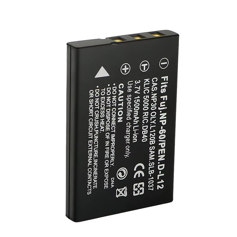 Fujifilm NP-60 Akku mit 1500 mAh in Schwarz für F50I F501 F401 ZOOM F410 F601 F601Z - Bild 3