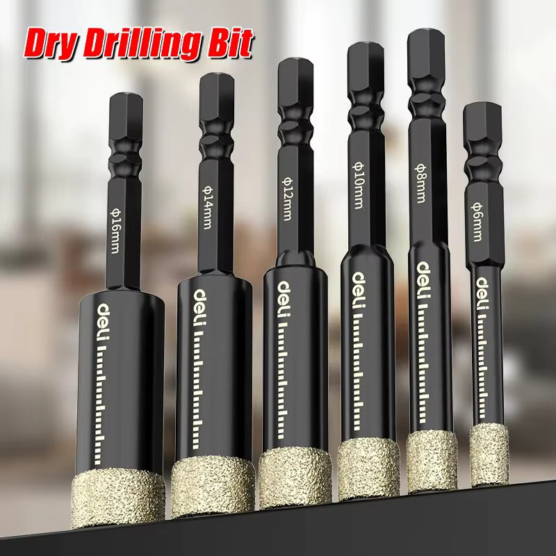 Deli 5-teiliges Set diamantbeschichtete Lochsägen-Bohrer für Glas und Granit - Bild 2