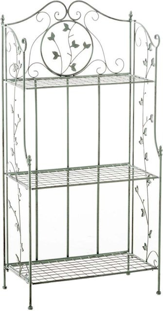 TPFGarden Standregal Remus Pflanzregal aus Metall in Antik-Grün B: 58 cm, T: 33 cm, H: 118 cm - Bild 1