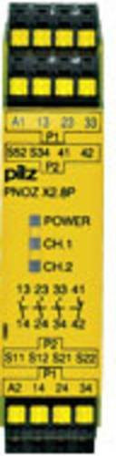 Pilz Sicherheitsschaltgerät PNOZ X2.8P C 24VACDC Gelb, 3 Schließer, 1 Öffner, B: 22,5 cm, H: 10,1 cm, T: 12,1 cm - Bild 1