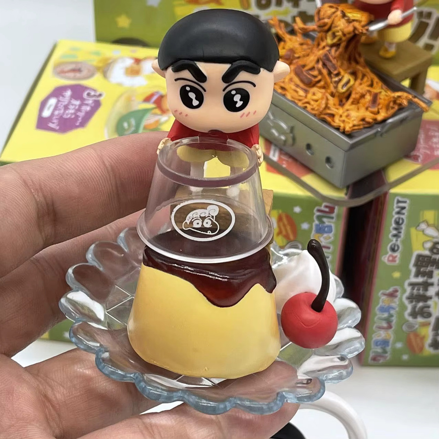 MINISO Crayon Shin-Chan hilft beim Kochen, Miniatur-Szenenfiguren, Set - Bild 4