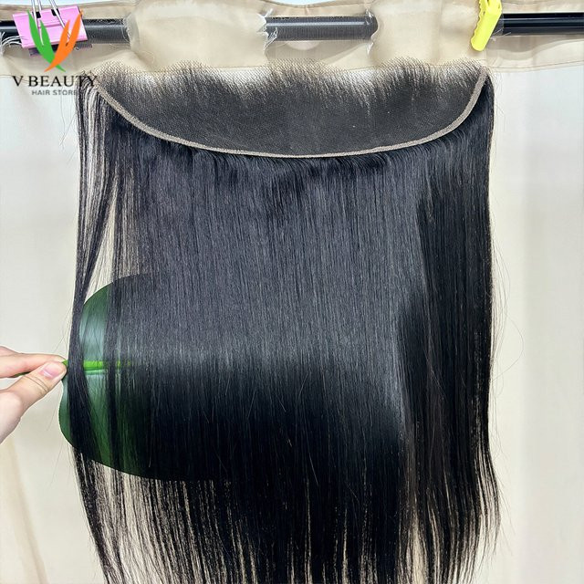 V Beauty Lace Frontal Echthaar, Glattes Vietnam Echthaar - Bild 1