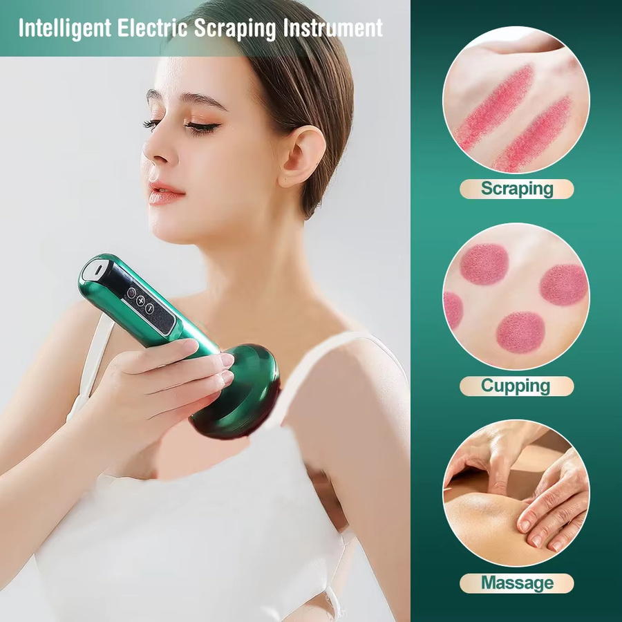 Elektrisches Schröpfen Massagegerät, Guasha Vakuum Saugnapf, Unisex - Bild 3