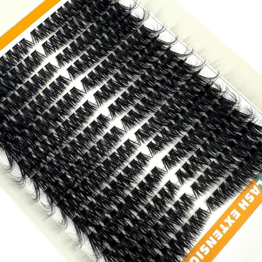 AMSDCN Wimpernbüschel, 14 Reihen, Black, Unisex - Bild 3