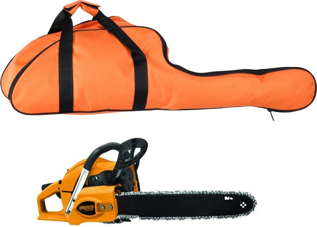 Toorise Kettensäge Tragetasche für 16 Zoll, Wasserdichte Werkzeugtasche aus Oxford-Gewebe, Orange - Bild 1