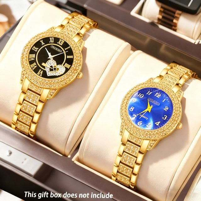 DEYROS Armbanduhr, Quarz, Edelstahl, Gold, Damen - Bild 1