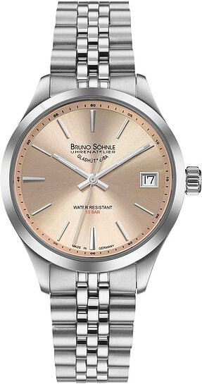 Bruno Söhnle Damenuhr Turin, Quarz, Edelstahl, Roségold, 34 mm - Bild 1