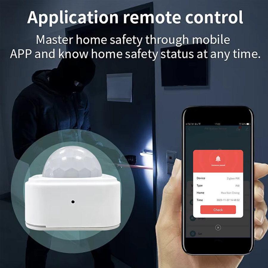 Tuya Zigbee PIR Bewegungsmelder Smart Home Sicherheitsdetektor in Weiß (benötigt Zigbee Gateway/Hub) - Bild 3