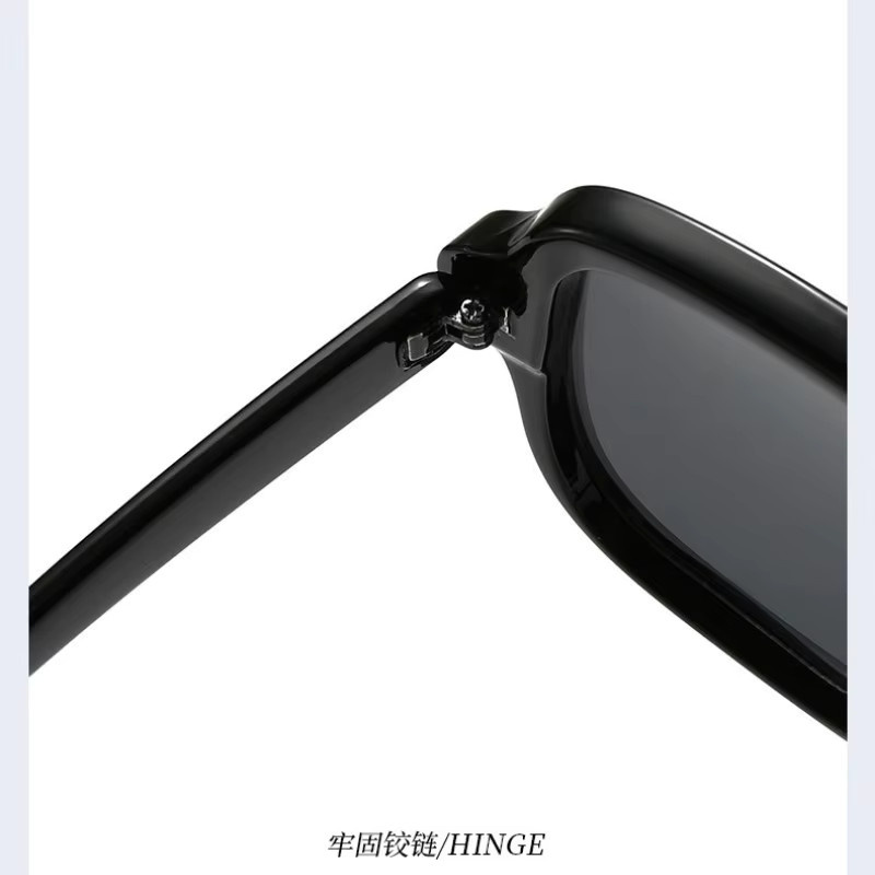Samjune Sonnenbrille, quadratisch, Vollrand, Kunststoff, Schwarz, Unisex - Bild 3