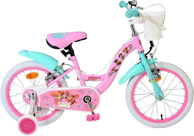 VOLARE Paw Patrol Kinderfahrrad, 16 Zoll, rosa - Bild 1